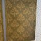 Miroir vintage 1900 triptyque barbier Art Nouveau doré - 21 x 48 cm