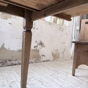 Solid oak farmhouse table with extensions (190-280cm) 1950