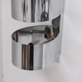 Pair of chrome italian mid-century wall lights