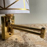 Deschuytener brass articulated wall lamp