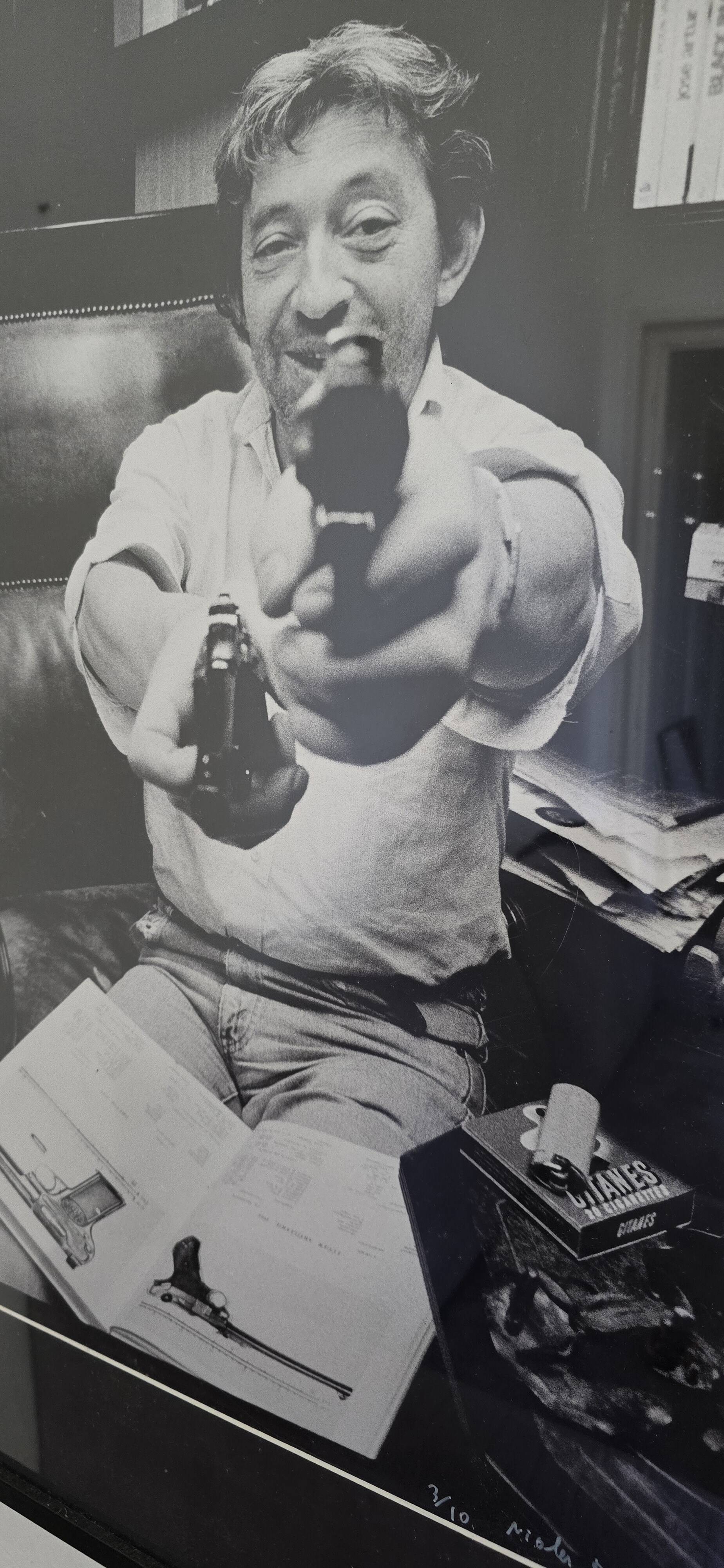 Nicolas moscara (1957) serge gainsbourg, to arms (c.1980) n°3/10