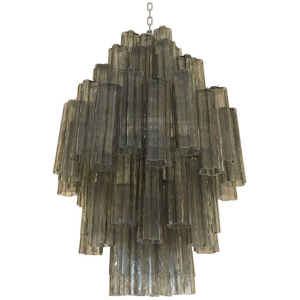 Lustre en verre de murano gris « tronchi »