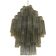 Grey “tronchi” murano glass chandelier by