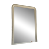 Very large white Louis Philippe mirror 145cm patinated vintage old