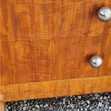 Art deco dressing table in golden blond mahogany from the 30s