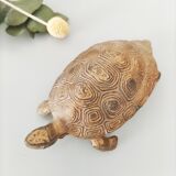 Turtle brass ashtray