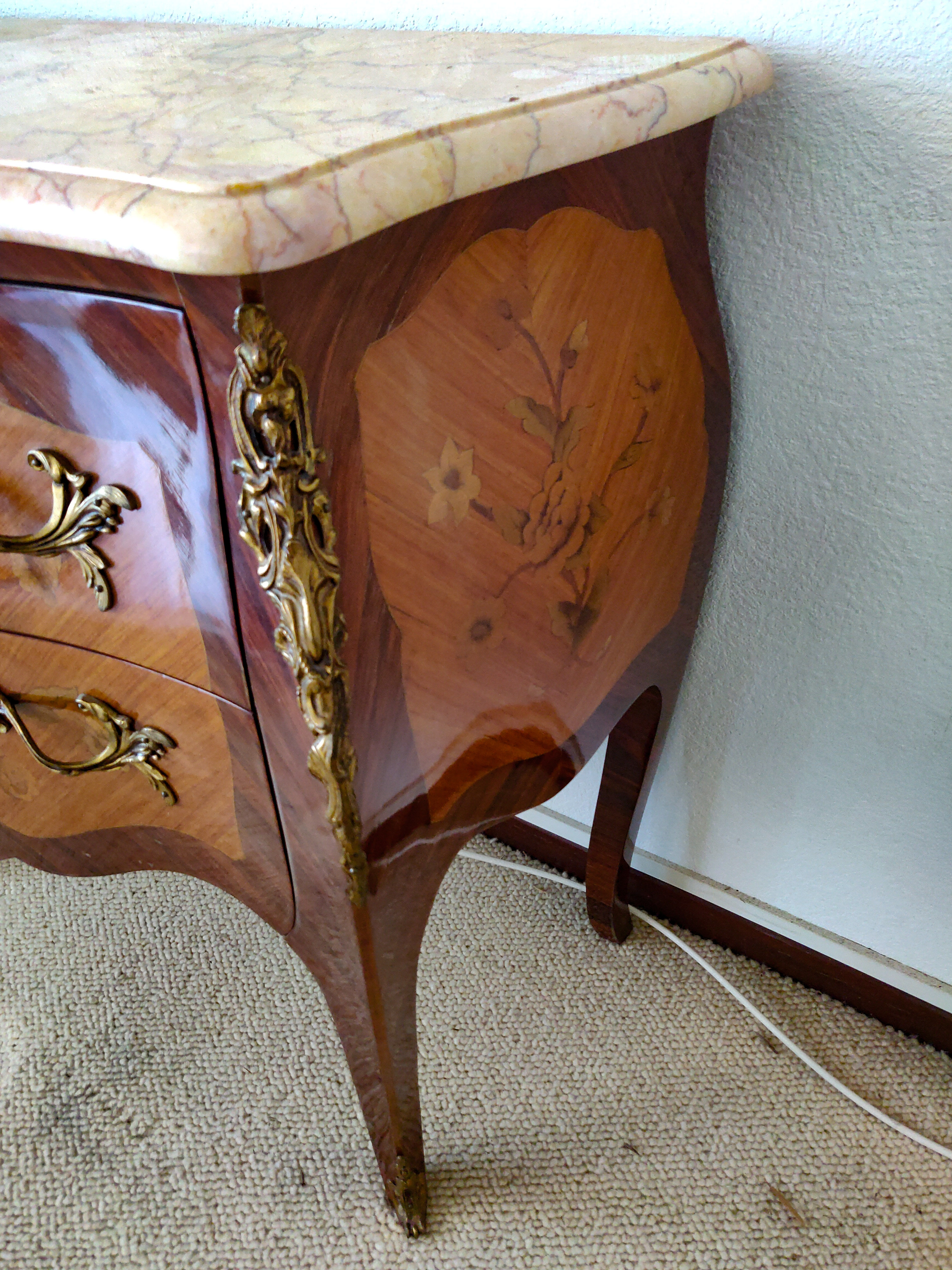 Commode Louis XVI 2 tiroirs 78cm