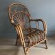 Chaise enfant vintage en rotin