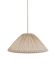 Suspension vichy forme conique "Malala vichy sable et blanc cassé"