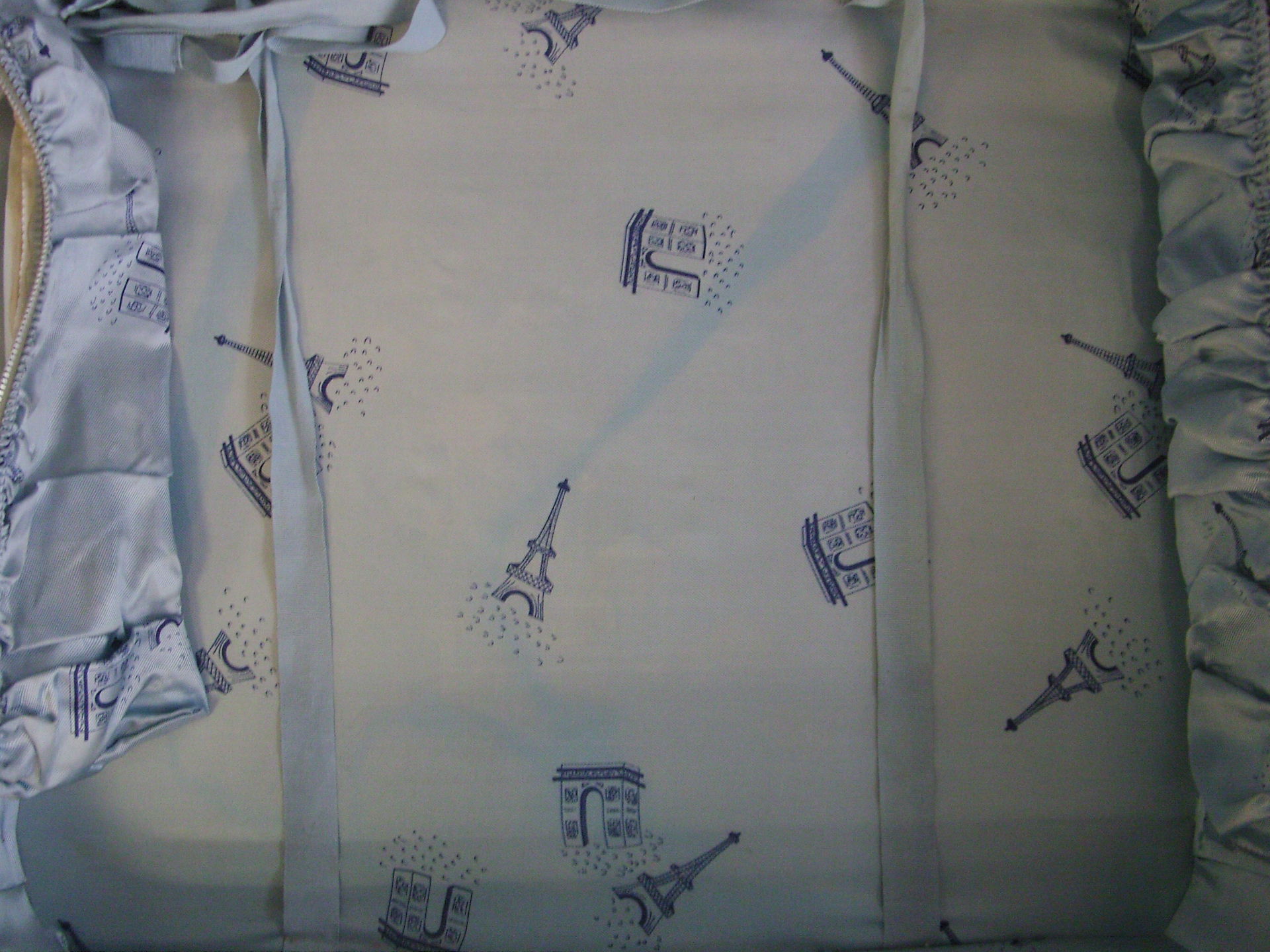 Vintage blue case decorates Paris eiffel tower 60