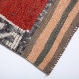 3x10 Mid Century Modern Burgundy Vintage Runner Rug, 97x3235Cm