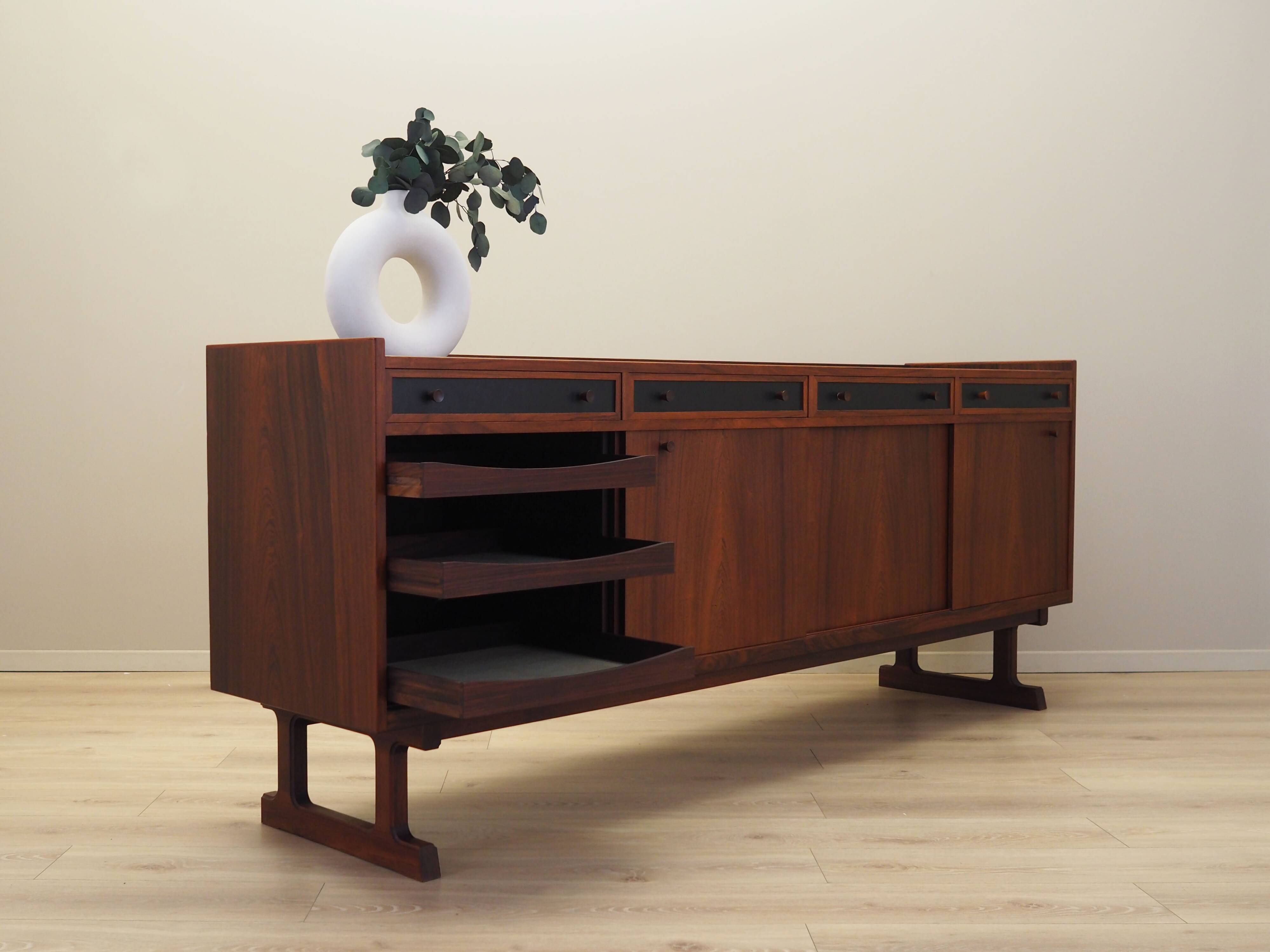 Rosewood sideboard, Danish design, 1960s, manufacturer: Hans Bech