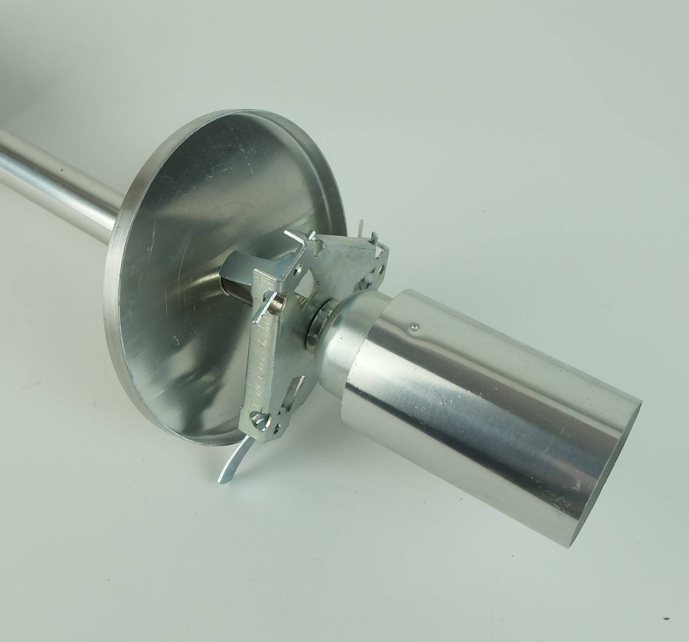 No. 1 of 2 - elegant doria pendant lamp clear and smoke grey glass 60s 70s