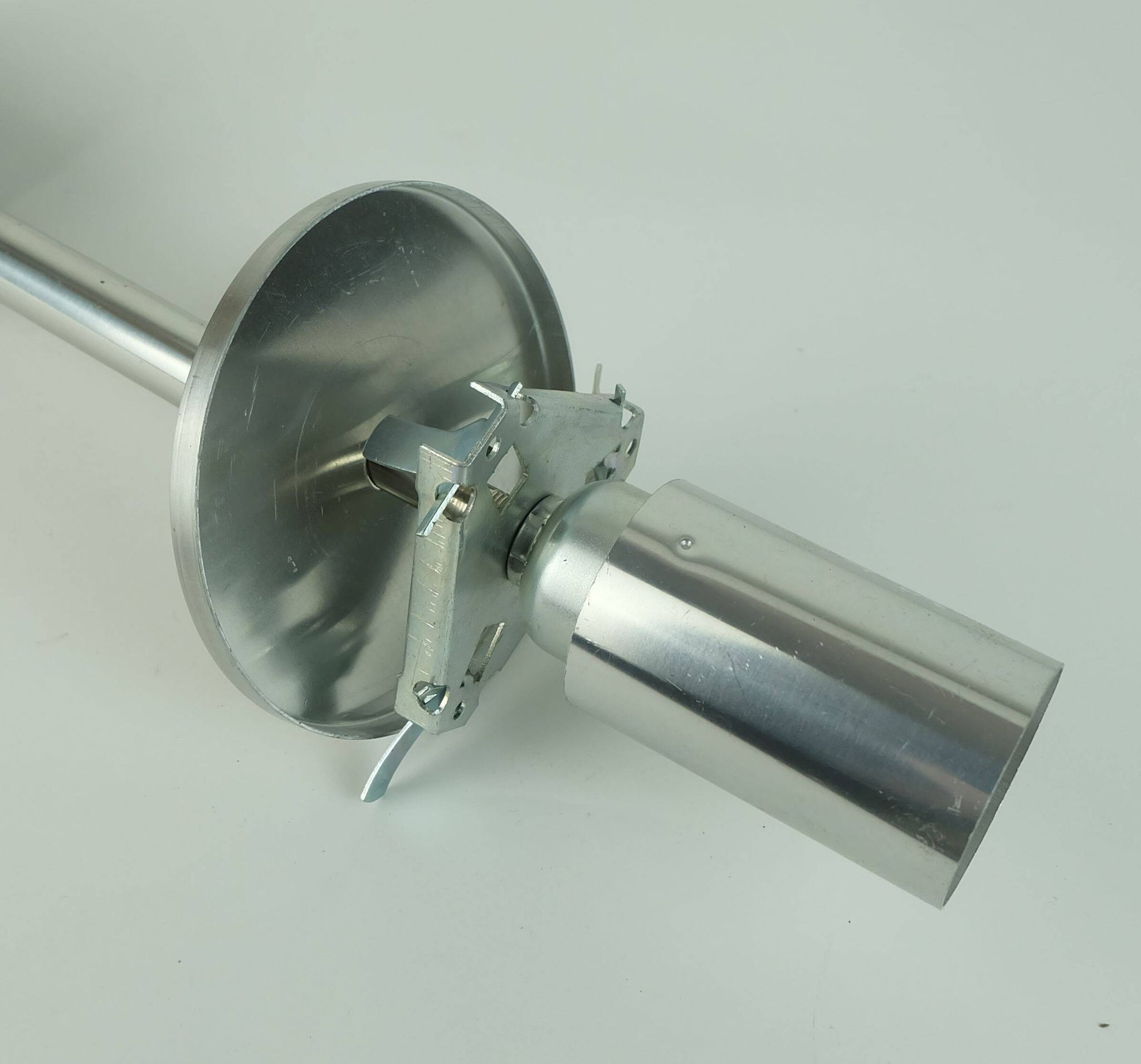 No. 1 of 2 - elegant doria pendant lamp clear and smoke grey glass 60s 70s