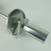 No. 1 of 2 - elegant doria pendant lamp clear and smoke grey glass 60s 70s