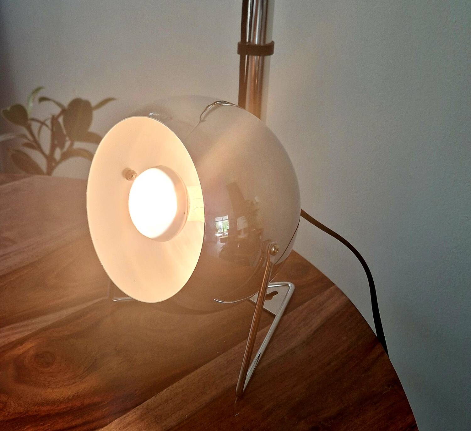 Vintage adjustable lamp - Space Age - Chrome metal - 1980s