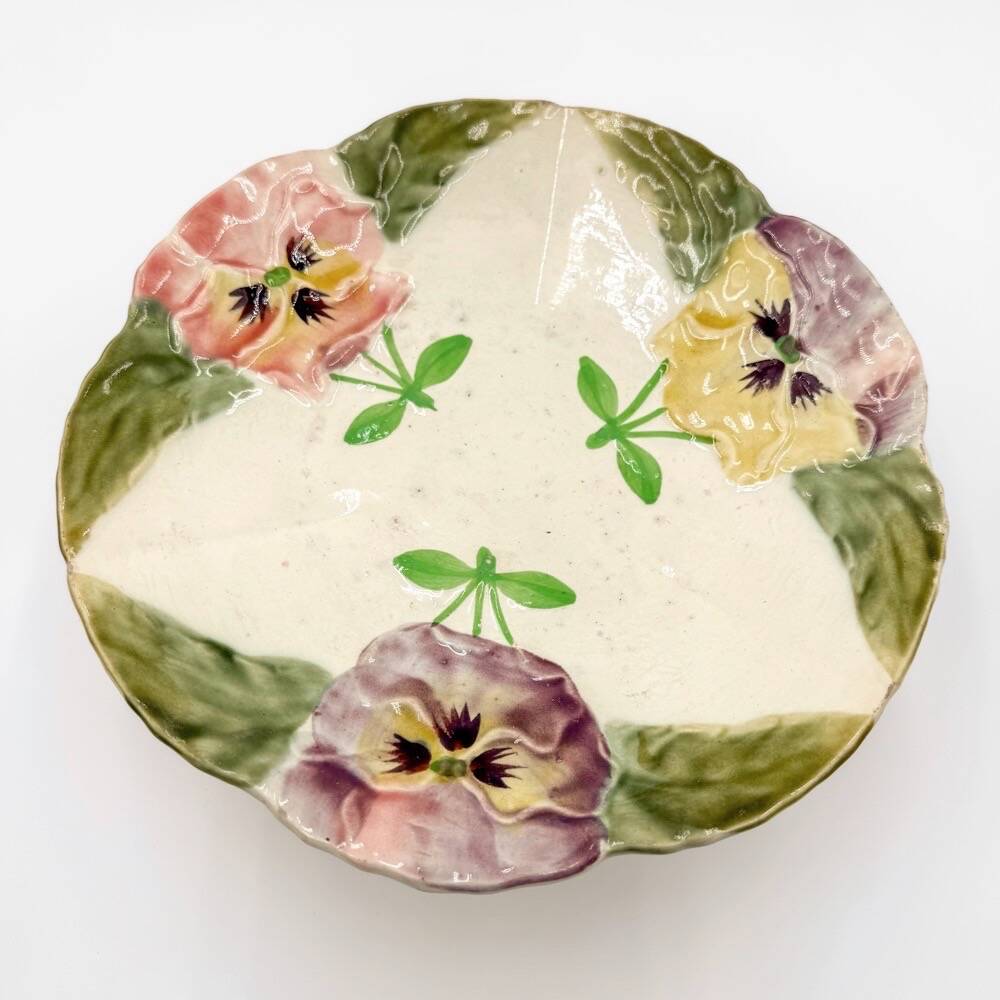 The Pansies of Choisy-le-Roi 19th Century Compotier