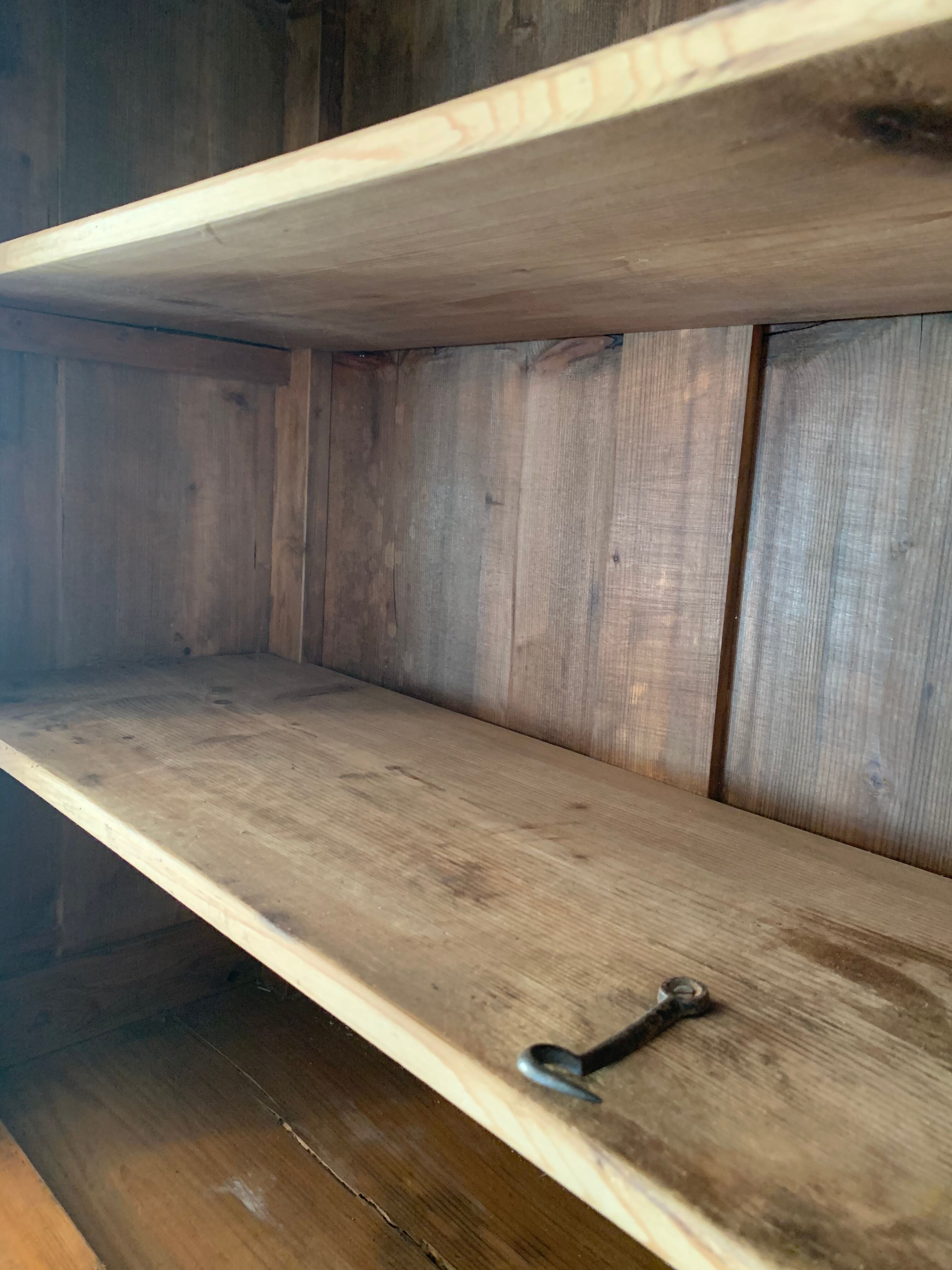 Natural wood sideboard