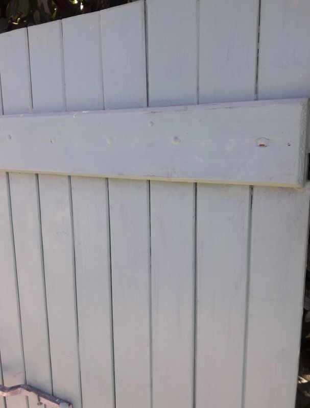 Pair of wooden iron hanging shutters