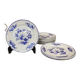Ensemble de 12 Assiettes à dessert en Porcelaine de Tournai, Boch Frères, décor à la mouche
