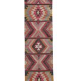 Vintage Turkish Oushak Handwoven Rug 78x365 cm