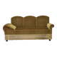 1950s, 2 seater sofa/daybed, light green furniture velour, ash wood legs.