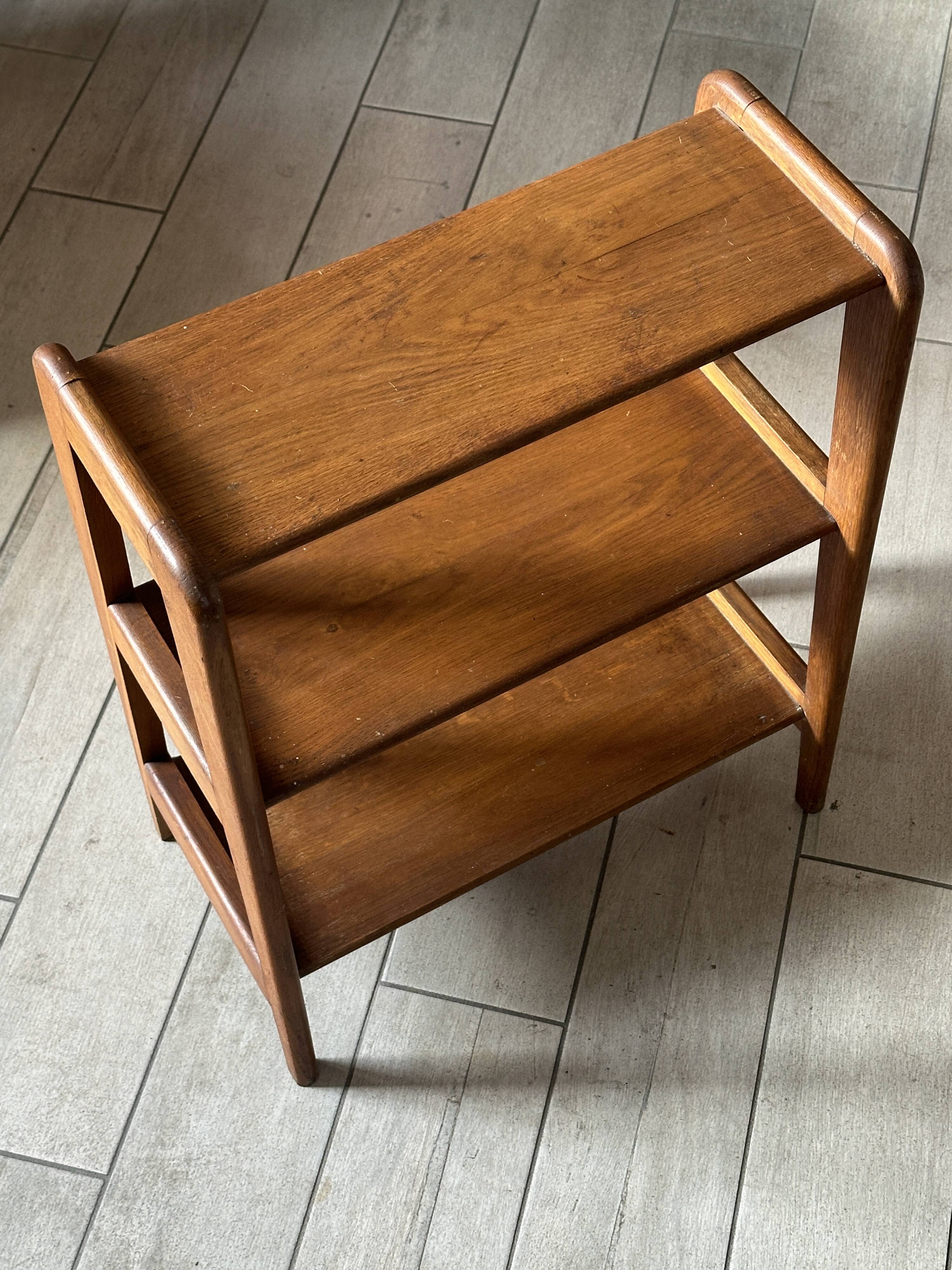 Oak shelf design vintage reconstruction 60s