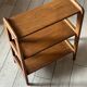 Étagère chêne design reconstruction vintage années 60