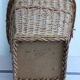 Wicker wastebasket
