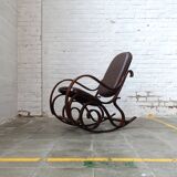 Chaise à bascule style Thonet