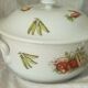 Porcelain soup with fire decor legumes 4 seasons