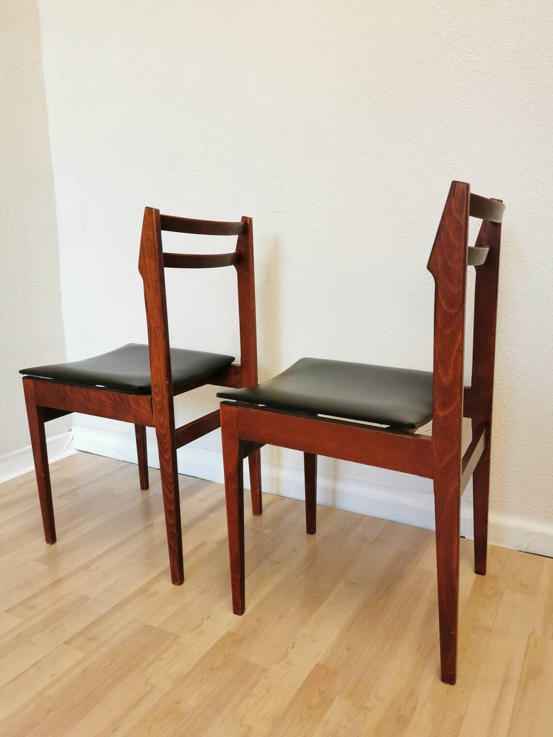 Set of 2 Vintage  Wooden Dining Chairs - Branko Ursic STOL Kamnik