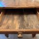 English farmhouse table in solid pine from the late 19th century, L187cm.