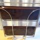 Antique & Vintage Side Table Folding Rolling Serving Cart Bar Design