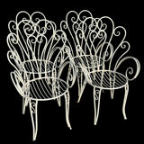 1960s wrought iron armchairs from France