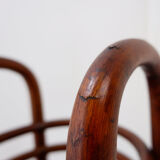 Curved wooden pedestal base - plant stand attributed to Jacob & Josef Kohn, 1890s