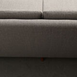 4 seater sofa danish in grey, restored