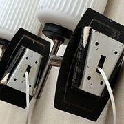 Pair of Italian mid-century wall lights, 1960-70s