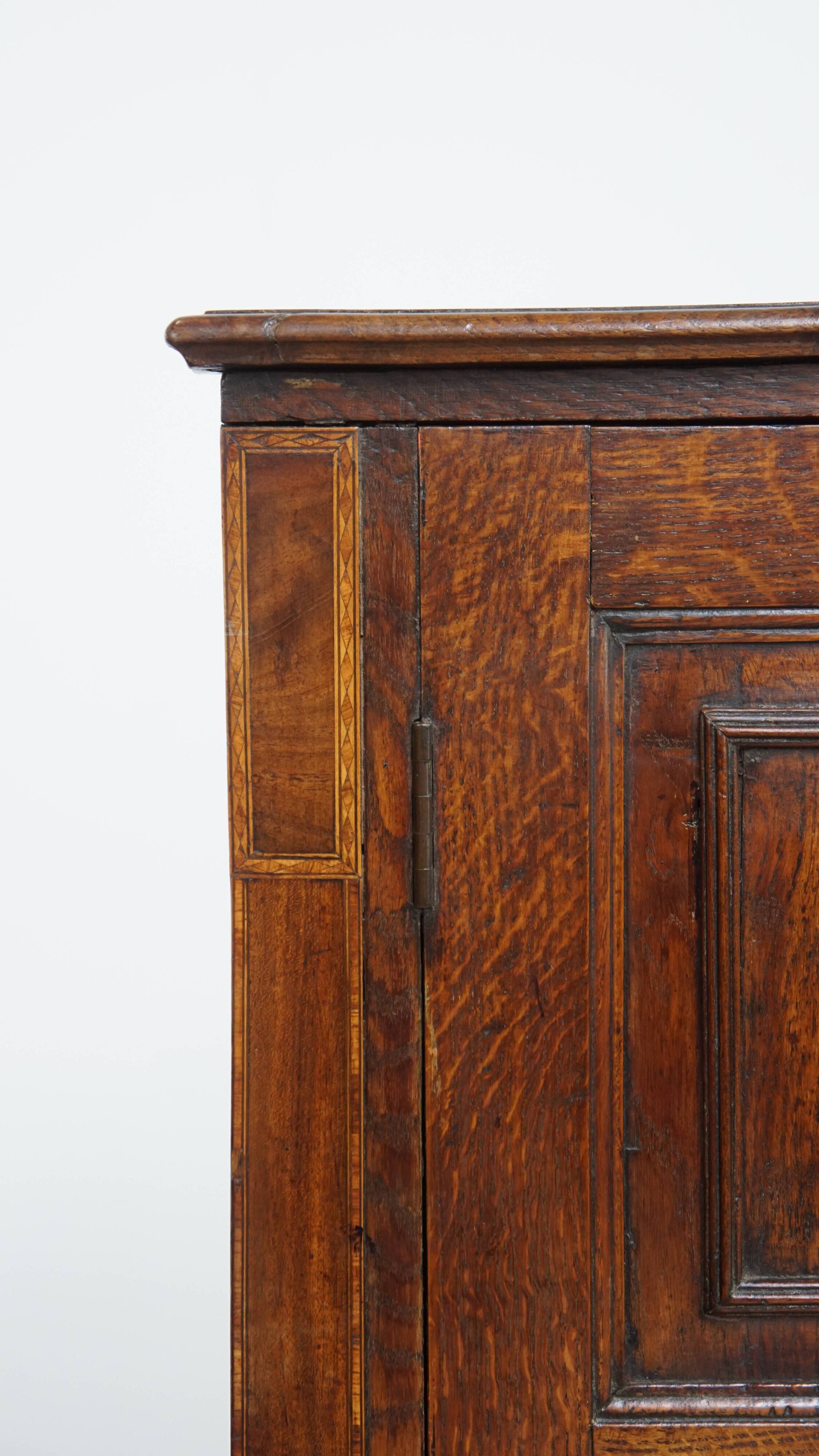18th-Century Antique English 2-Door Cabinet