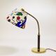 Table Lamp Josef Frank J.T. Kalmar Table Everywhere, Brass & Leather, Austria, 1930