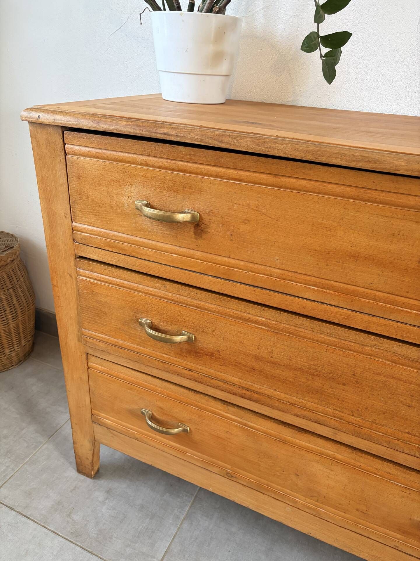 Commode vintage en chêne des années 60