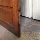 old sanitary door of the bank of France in oak