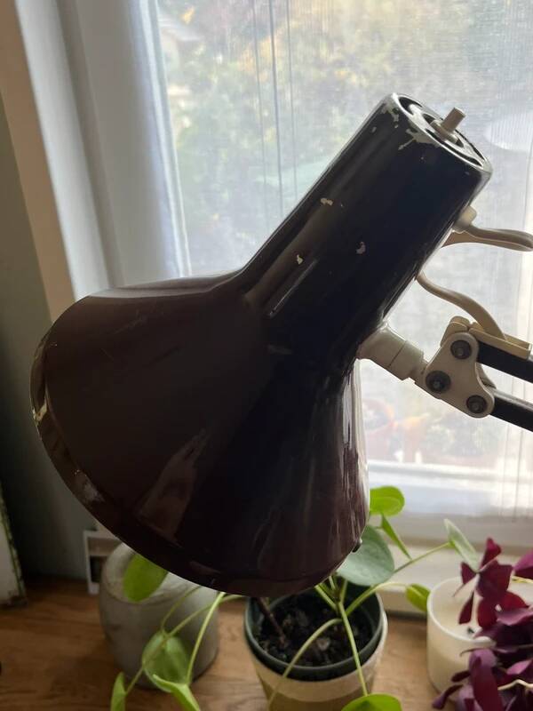 Vintage desk lamp in cast iron and metal