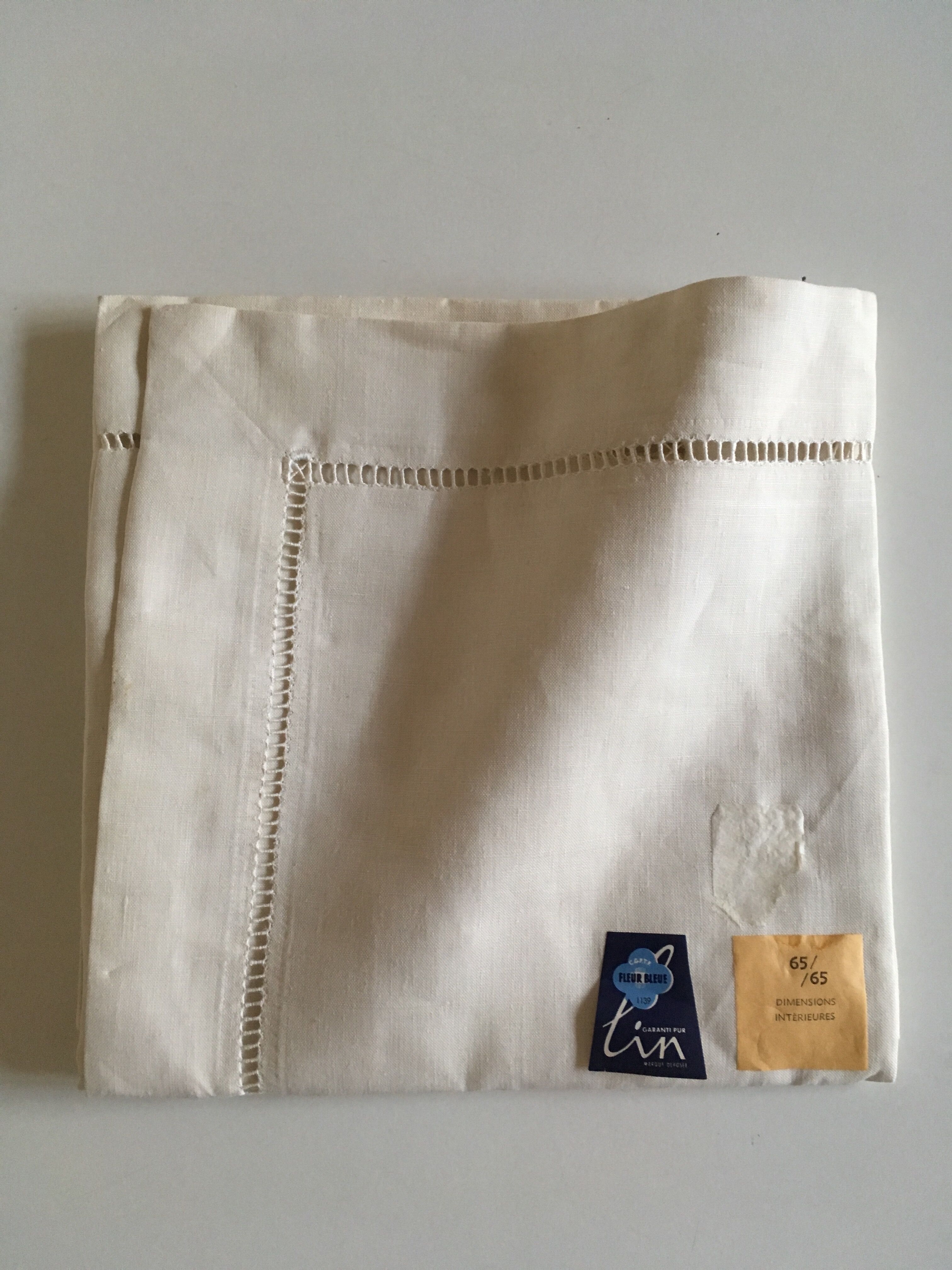 Linen pillowcase to old days