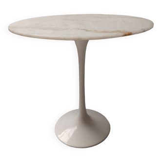Marble tulip side table