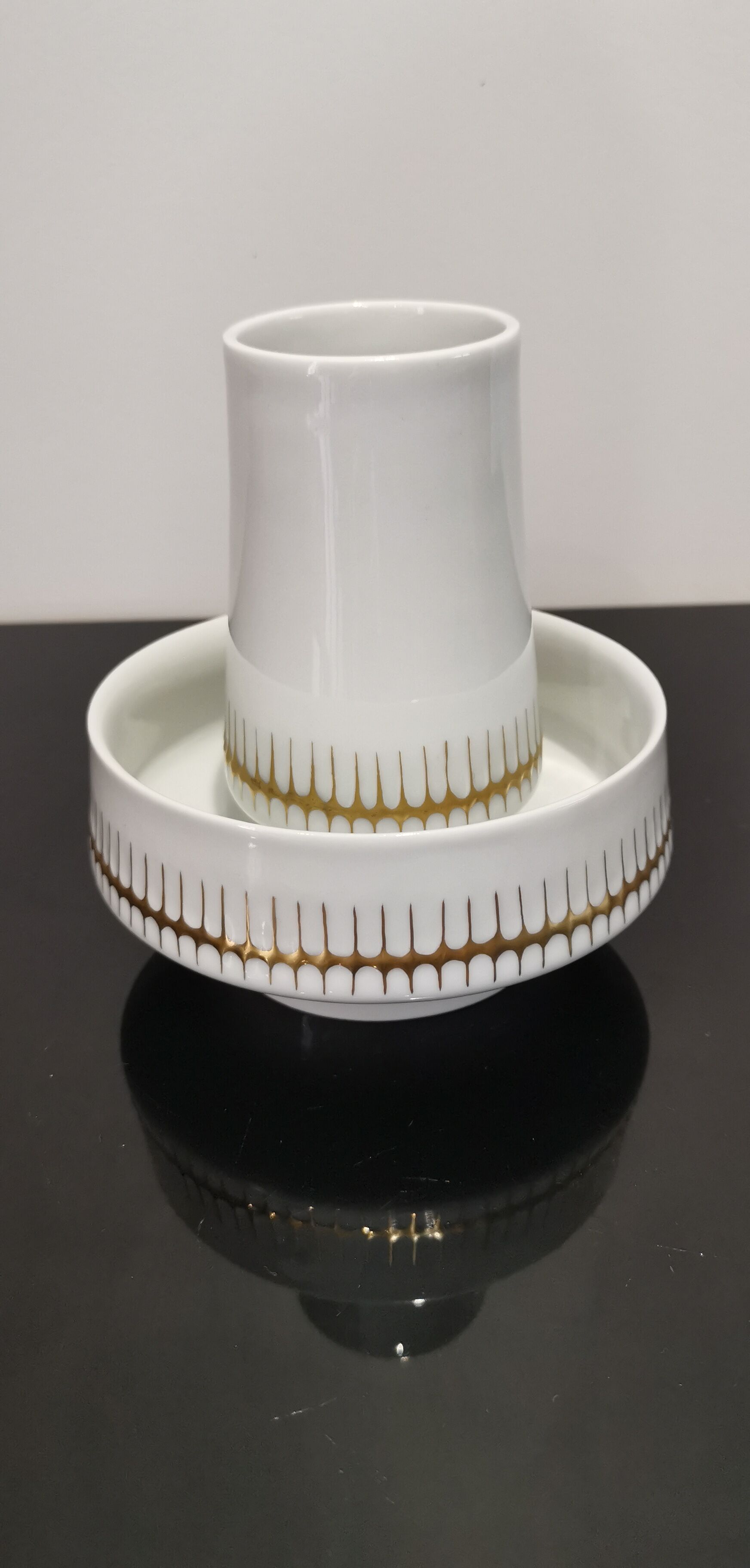 2 old ceramic pots made in Czechoslovakia circa 1960s-1970s