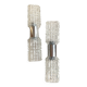 70s Faceted Crystal Pair of Sconces by Targetti Sankey