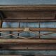 Vintage rattan shelf