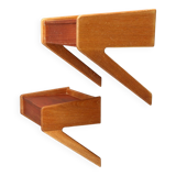 2 hanging bedside tables from the 60s Denmark