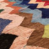 Moroccan Berber carpet Kilim Boucherouite 2.05x1.24m